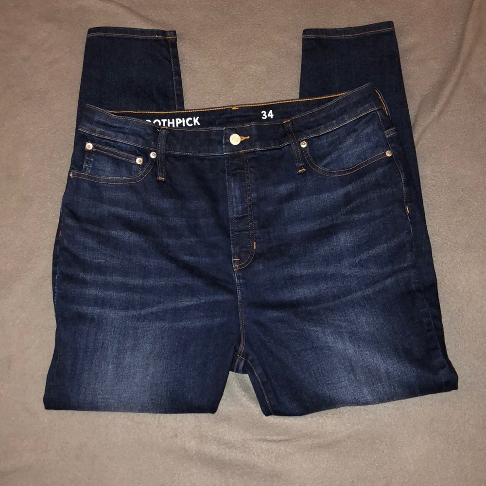 J. Crew Curvy Toothpick Denim Jeans Size 34